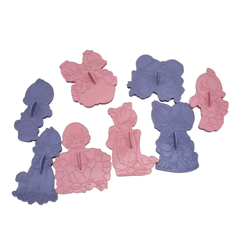 90's Wilton Precious Moments 8-Piece Cookie Cutter Set Dishwasher-Safe In Box